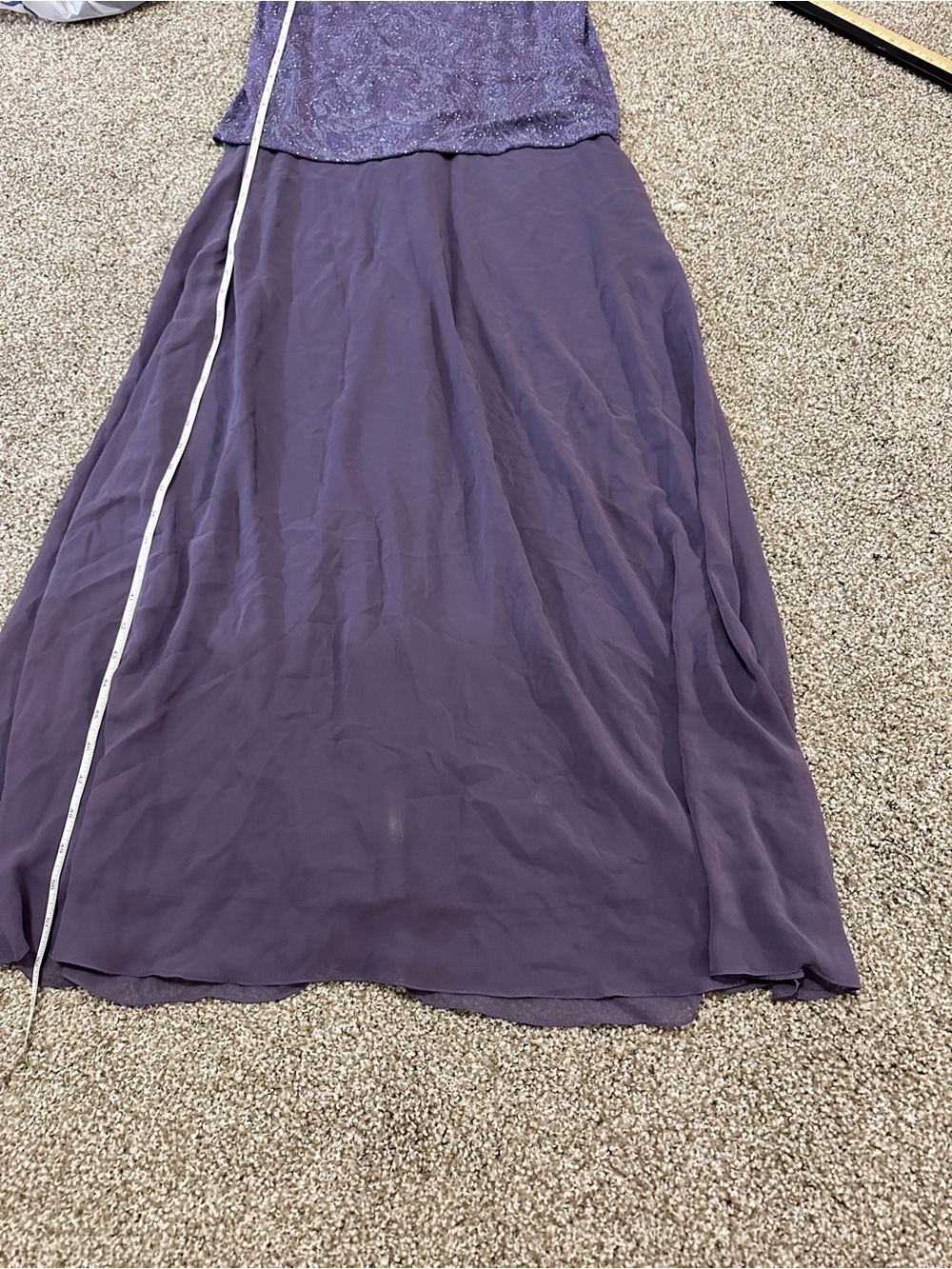Alex Evenings Lavender Purple Maxi Skirt Set - Picture 8 of 8